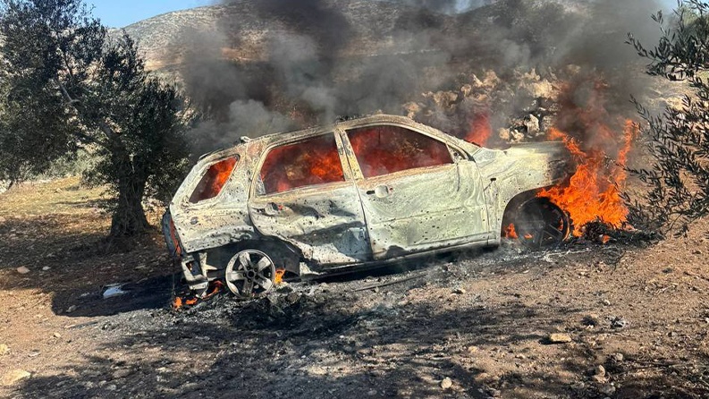 شهيدان ومصاب بقصف الاحتلال مركبة في عقابا