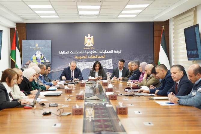 غرفة العمليات الحكومية للتدخلات الطارئة تستضيف السفير الأردني وأمين عام الهيئة الخيرية