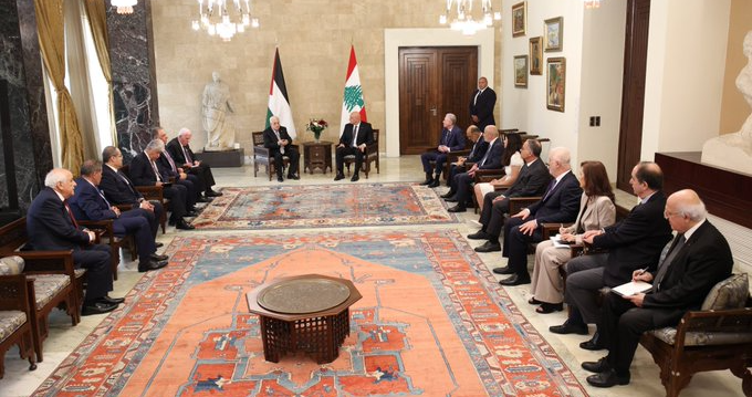 الرئيس: مخيمات اللاجئين الفلسطينيين في لبنان تحت سيادة الدولة