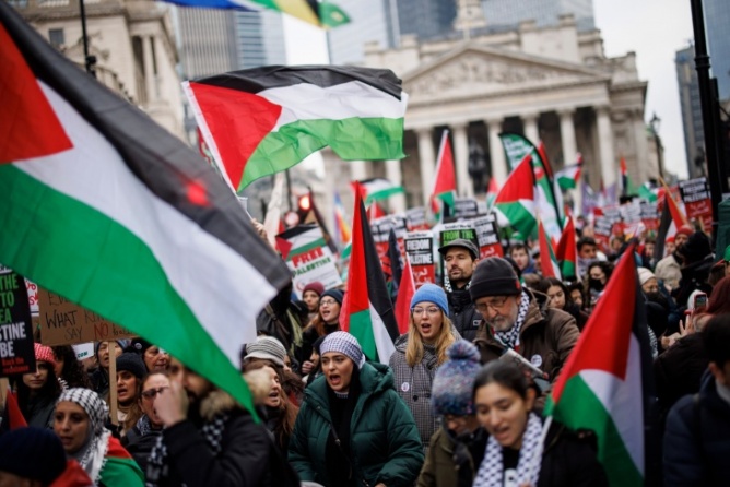 نصرة لفلسطين.. تظاهرات حاشدة في مدن وعواصم عالمية