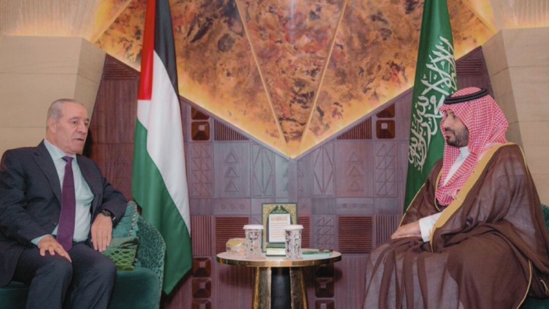 الشيخ يبحث مع بن سلمان بحث المستجدات الفلسطينية ودعم الاعتراف بالدولة