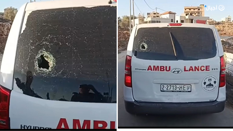 مستوطنون يعتدون على مركبة إسعاف في سنجل