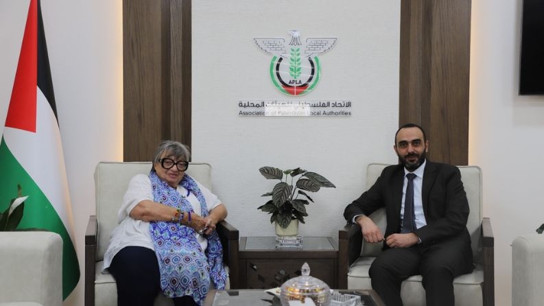 الاتحاد الفلسطيني للهيئات المحلية يبحث مع نائبة رئيس البرلمان الأوروبي السابقة سبل تعزيز الحراك البلدي الدولي ودعم الحق الفلسطيني في التنمية