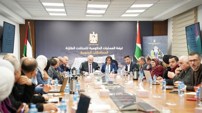 غرفة العمليات الحكومية تستعرض خطة وزارة الزراعة للتعافي وإعادة الإعمار في قطاع غزة