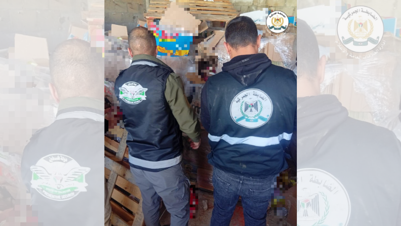 ضبط 20 طن بقوليات وحليب أطفال منتهية الصلاحية جنوب الخليل