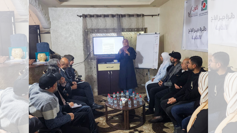لجنة الانتخابات في دير البلح تنفذ تدريبات للقوائم المرشحة