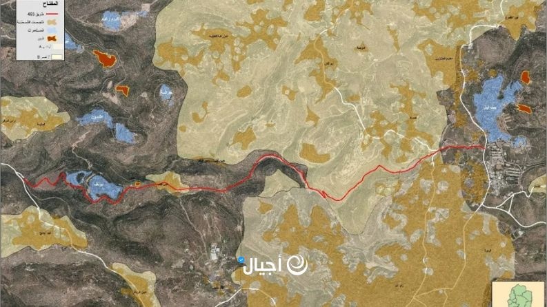 "شارع 463" الاستيطاني يهدد بعزل 8 قرى وحيّين في محافظة رام الله والبيرة