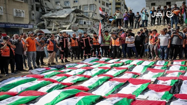 غزة... تشييع جثامين 105 شهداء انتشلوا من تحت الأنقاض
