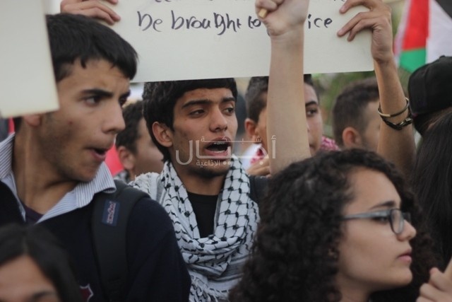 اعتصام لذوي شهداء النكبة نديم ومحمد لعمل فعاليات مضادة لتلك التي تحدث في إسرائيل وتطالب بإطلاق سراح الجندي القاتل