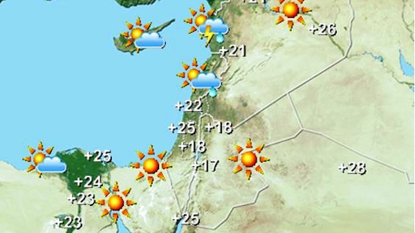 حالة الطقس اليوم وغداً