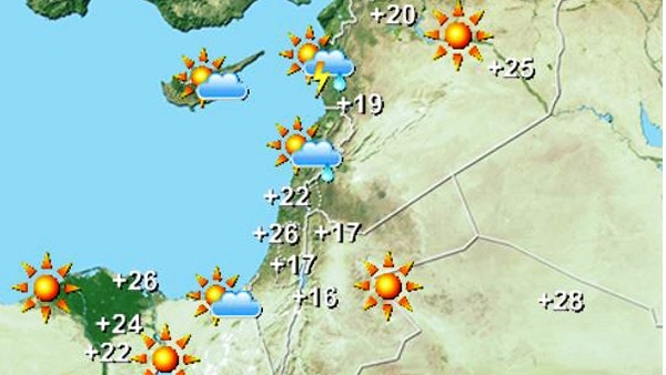حالة الطقس اليوم وغداً