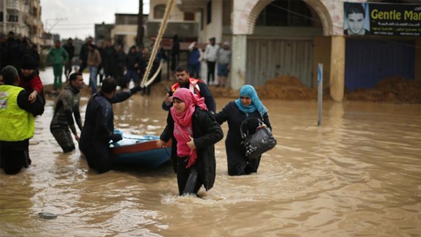 رفح حصلت على أعلى نسبة هطول مطري