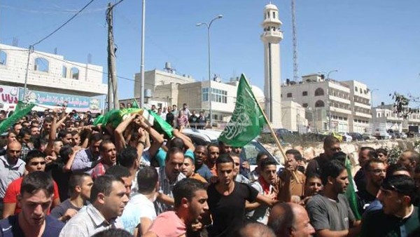 الخليل تشيع الشهيدين القواسمة وأبو عيشة