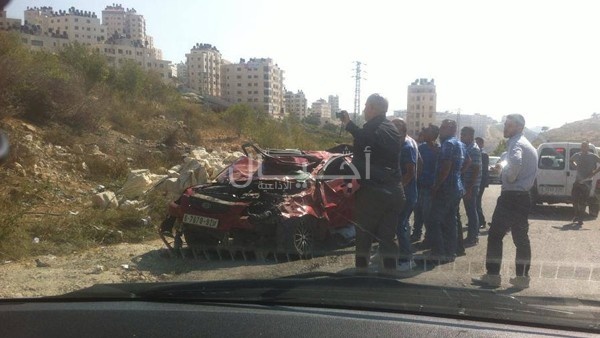 مصرع مواطن واصابة نجله بانقلاب مركبتهم برام الله
