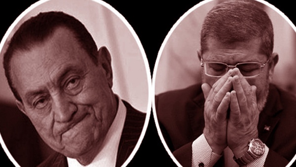 مرسي ومبارك بمحكمة واحدة يواجهان ذات التهم