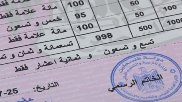 نسبة النجاح في امتحان التوجيهي بلغت 60.4%