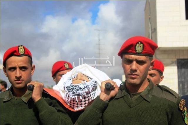 جنازة عسكرية في تشييع الشهيد اياد جردات