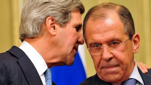 لافروف يبحث الأزمة السورية مع كيري