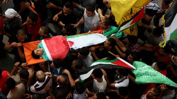 تشييع جثمان الشهيد حذيفة سليمان في بلعا