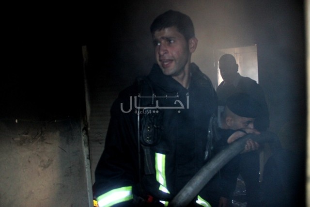 بالصور: حريق في المصايف برام الله