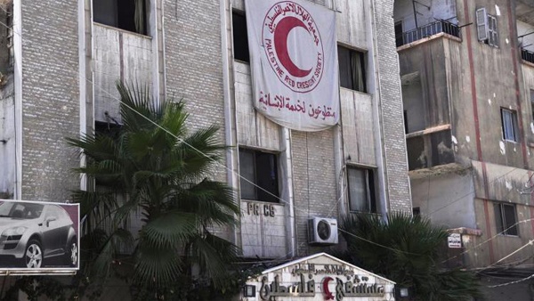 الحاق الضرر بمشفى فلسطين في مخيم اليرموك