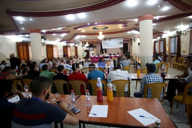 بالصور: مؤتمر اللاجئين الثاني في مخيم الجلزون تحت عنوان  " العدالة تبدا من هنا "