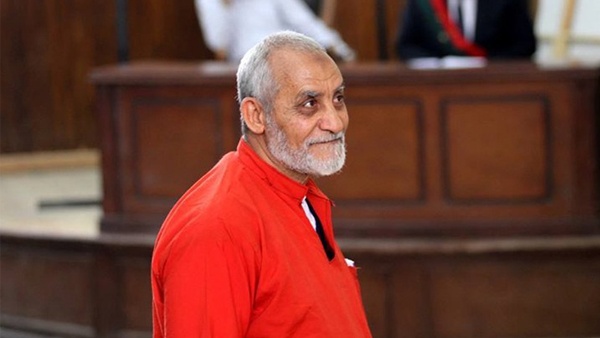 الحكم على بديع بالمؤبد بقضية قسم شرطة العرب