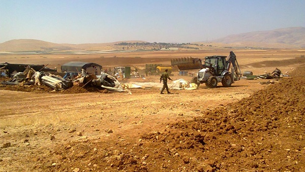 هدم 12 خيمة سكنية في فصايل بالأغوار