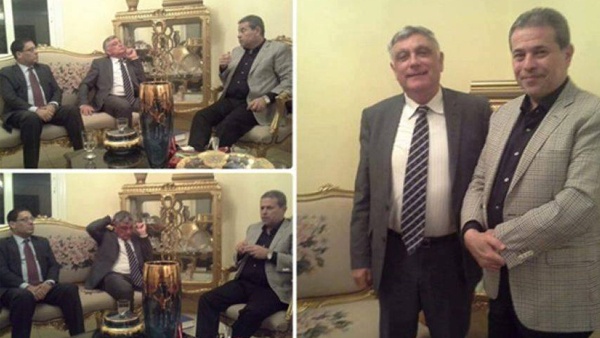 عكاشة يستقبل السفير الاسرائيلي بمنزله