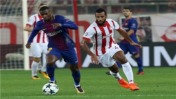 أولمبياكوس يفرض التعادل على برشلونة