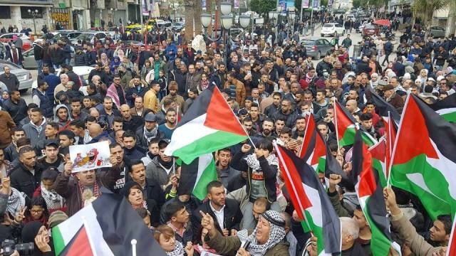 فعاليات في نابلس رفضا لقرار ترامب حول القدس