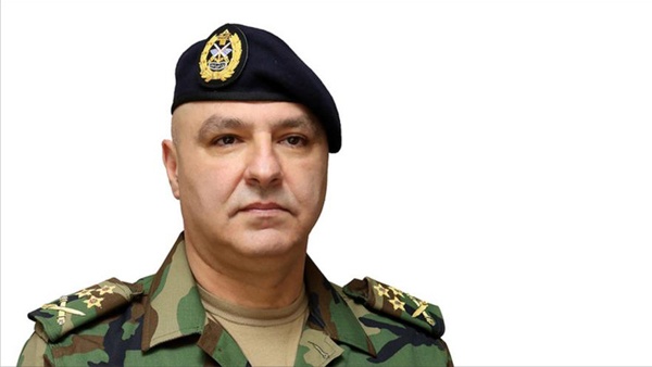 قائد الجيش اللبناني يحث جنوده على الاستعداد لمواجهة إسرائيل
