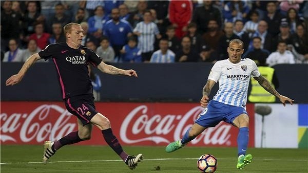 برشلونة يسقط أمام مالاجا بهدفين نظيفين