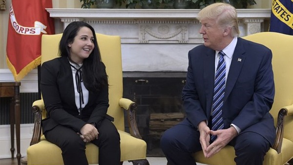 ترامب يستقبل المصرية آية حجازي