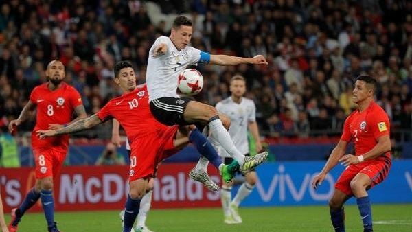 ألمانيا وتشيلي تحتكمان للتعادل بكأس القارات