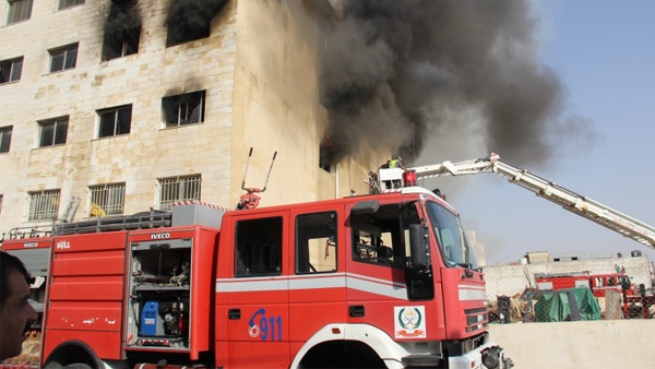 وفاة طفلتين بحريق شقة في عمان