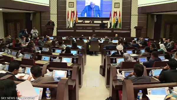 استئناف عمل برلمان كردستان