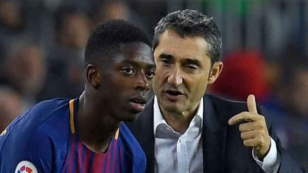 ديمبلي يغيب عن برشلونة لأربعة أشهر