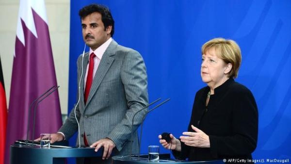 أمير قطر في برلين في أول زيارة للخارج منذ أزمة الخليج