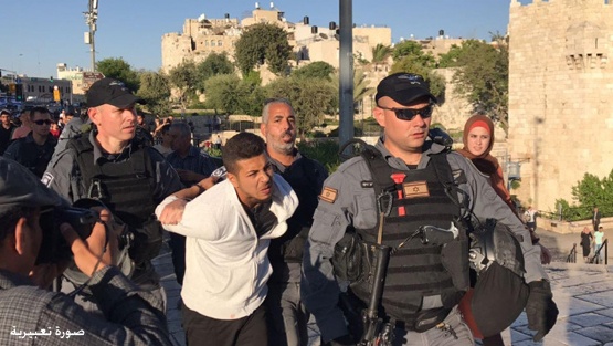 اعتقال 4 شبان بزعم اعتدائهم على جنود بالقدس