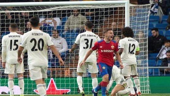 سسكا موسكو يودع دوري الأبطال بانتصار شرفي على مدريد