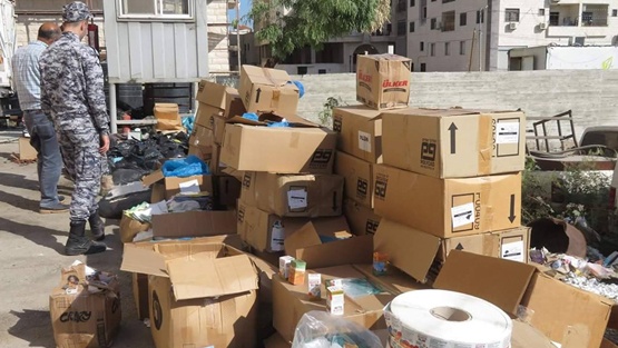 اتلاف بضائع ممنوعة من التداول في جنين