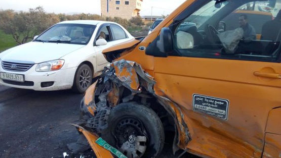 اصابة مواطن بحادث سير غرب جنين