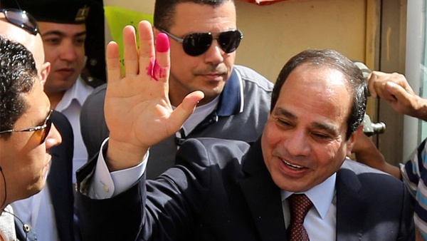 إعلان فوز السيسي بفترة رئاسية ثانية