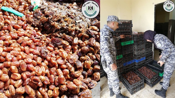 اتلاف 2.5 طن تمر غير صالح للاستهلاك في طولكرم