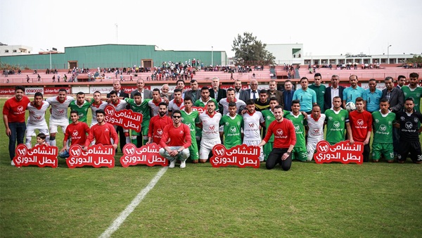 الوطنية موبايل والاتحاد الفلسطيني لكرة القدم يتوجان شباب خانيونس بتاج الممتازة