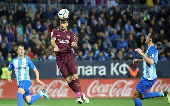برشلونة ينتصر على مالاغا بغياب ميسي