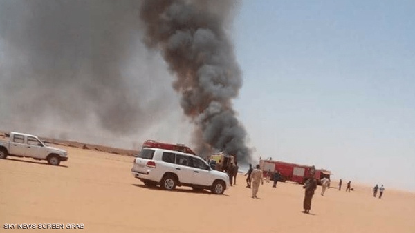 قتلى بتحطم طائرة ليبية