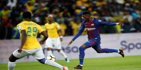 في مئوية مانديلا.. برشلونة ينتصر ودياً على صن داونز