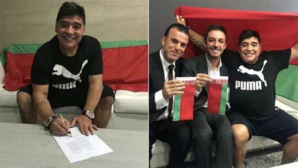 مارادونا يترأس نادٍ في بيلاروسيا